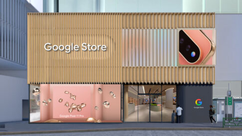 米国外初の直営旗艦店Google Store表参道の外観