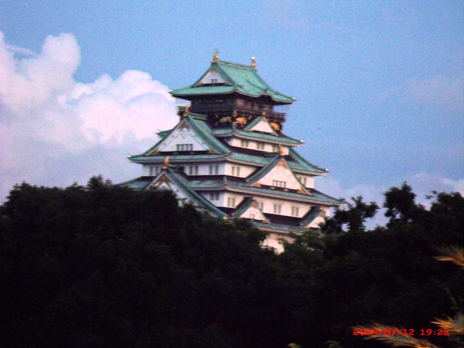大阪城の夜景（関西の象徴）