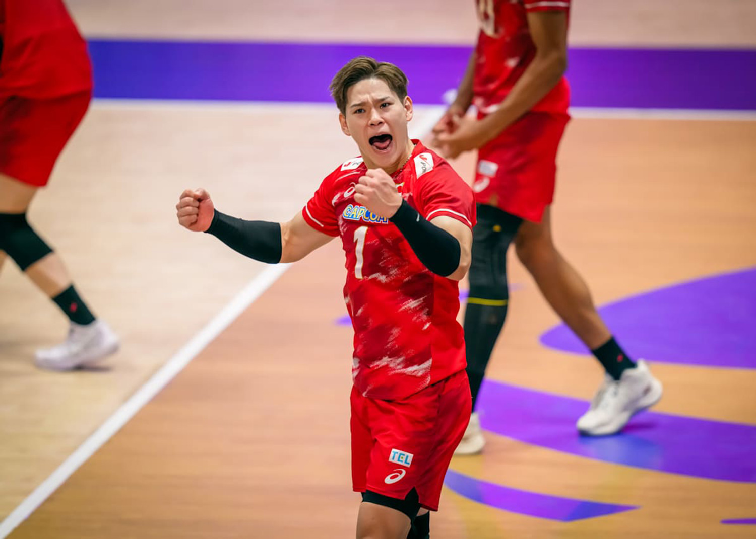 買取大吉アジア男子バレーボール選手権決勝の試合光景