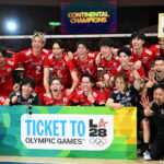 アジア選手権決勝でイランに勝利しロス五輪出場を決めた男子日本代表