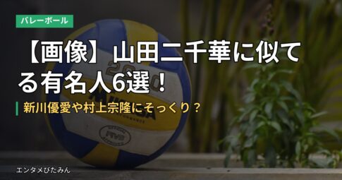 【画像】山田二千華に似てる有名人6選！新川優愛や村上宗隆にそっくり？