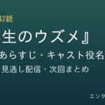 『再生のウズメ』第2話 あらすじ・キャスト役名のタイトル画像